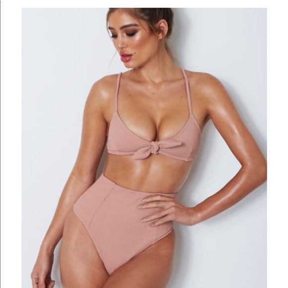 dusty rose bathing suit